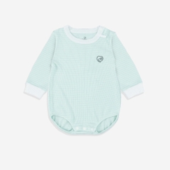 (1M-12M) Bộ đồ liền thân dài tay cài vai BSR2101ST  Siro Stripy cho bé sơ sinh -	Bubaby sơ sinh – Quần áo Bubaby