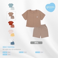 (1Y-4Y) Bộ quần áo cài sau cộc tay Bamco BU Baby Chính Hãng BBC130106