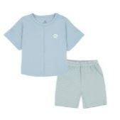 (1Y-4Y) Bộ quần áo cài sau cộc tay Bamco BU Baby Chính Hãng BBC130106