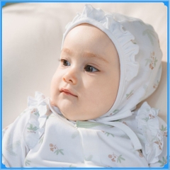 Mũ Buộc dây Mimo - Pure Cotton ACT194301- Bubaby sơ sinh - Mũ Bubaby - Bao tay Bu baby