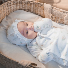 Mũ Buộc dây Mimo - Pure Cotton ACT194301- Bubaby sơ sinh - Mũ Bubaby - Bao tay Bu baby