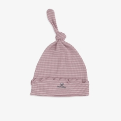 (1M-6M) Mũ nút thắt bé gái ASR1931ST Siro Stripy cho bé sơ sinh - Bubaby sơ sinh - Mũ Bubaby - Bao tay Bubaby