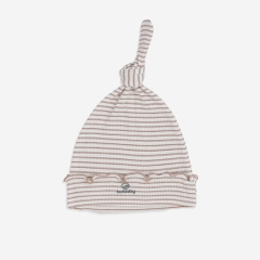 (1M-6M) Mũ nút thắt bé gái ASR1931ST Siro Stripy cho bé sơ sinh - Bubaby sơ sinh - Mũ Bubaby - Bao tay Bubaby