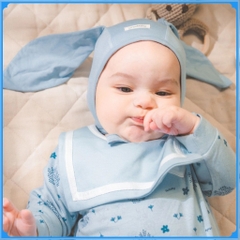 (Freesize) Yếm vuông cho bé 2 in 1 BU ACT012I00- Bubaby sơ sinh