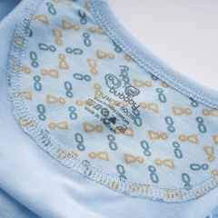 Bộ dài tay cài giữa cho bé sơ sinh vải sợi tre mểm mại - Bambus BBB110201 | Quần áo BuBaby chính hãng