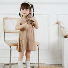 (1Y-5Y) Váy 2 dây bé gái Iconic BBB553100 vải sợi tre mểm mại - Váy bubaby - Bubaby bé gái