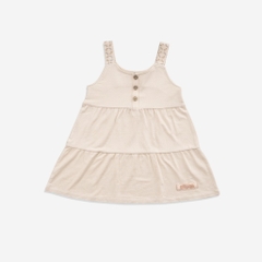 (1Y-5Y) Váy 2 dây bé gái Iconic BBB553100 vải sợi tre mểm mại - Váy bubaby - Bubaby bé gái