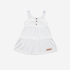 (1Y-5Y) Váy 2 dây bé gái Iconic BBB553100 vải sợi tre mểm mại - Váy bubaby - Bubaby bé gái