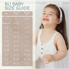 (1-12M) Bubaby Body chip dài tay cài vai Gloute BBC210103 - Bubaby sơ sinh