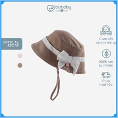 Mũ vành tròn che nắng, thời trang cho bé gái - BU Bamco ABC192602 | Phụ kiện BuBaby chính hãng