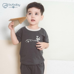 (6M-5Y) Bộ ngắn tay cài vai BSR130101 Bu baby Siro - Bu baby bé trai - Bu baby bé gái