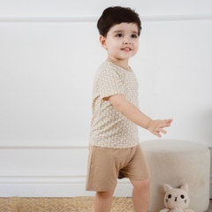 (12M-18M) Bộ ngắn tay cài vai cho bé BBB1301NS - Bu baby bé gái -  Quần áo BuBaby