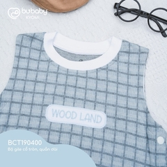 (1Y-5Y) Bubaby Bộ gile cổ tròn, quần dài - BCT190400 - Bubaby bé trai - Bubaby bé gái – Quần áo Bubaby