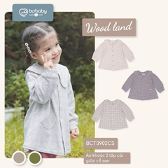 (6M-4Y) Bubaby áo khoác 2 lớp cho bé gái - Bu baby bé gái - Áo khoác mùa đông Bubaby