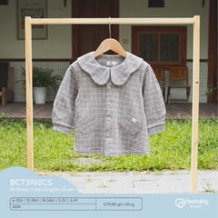 (6M-4Y) Bubaby áo khoác 2 lớp cho bé gái - Bu baby bé gái - Áo khoác mùa đông Bubaby