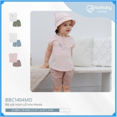 (1Y-5Y) Bộ quần áo sát nách cổ tròn Muda cho bé trai, bé gái - Bamco BBC1404MD | BuBaby chính hãng