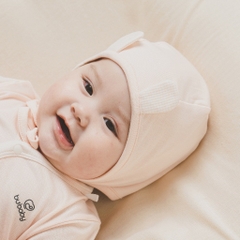 Mũ buộc dây tai thỏ Siro sơ sinh cho bé gái mềm mại, dễ thương - BU Siro ASR194321 | Phụ kiện BuBaby chính hãng