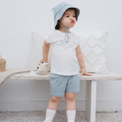 (1Y-5Y) Bộ quần áo sát nách cổ tròn Muda cho bé trai, bé gái - Bamco BBC1404MD | BuBaby chính hãng