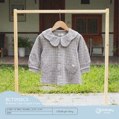 (6M-4Y) Bubaby áo khoác 2 lớp cho bé gái - Bu baby bé gái - Áo khoác mùa đông Bubaby