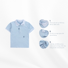 (4Y-5Y) Áo ngắn tay  Bu baby cổ Polo BPN330303 - Áo cho bé trai, bé gái Ponie  Bu baby bé trai -  Bu baby bé gái