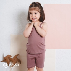 (6M-5Y) Bộ áo 2 dây, quần đùi bé gái BSR153100 BU Baby bé gái - Siro  Quần áo BU chính hãng