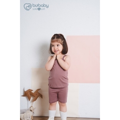 (6M-5Y) Bộ áo 2 dây, quần đùi bé gái BSR153100 BU Baby bé gái - Siro  Quần áo BU chính hãng