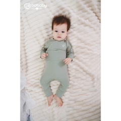 (0-3M)  Bộ dài tay cài chéo BSR110803 Siro cho bé sơ sinh - BU Baby sơ sinh - Quần áo Bu baby