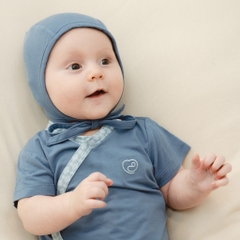 (0-6M) Mũ Buộc dây Iconic 2 cho bé sơ sinh - Mũ sơ sinh Bu baby - Mũ Bu Baby Bambus ABB1943IN