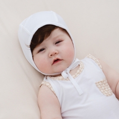 (0-6M) Mũ Buộc dây Iconic 2 cho bé sơ sinh - Mũ sơ sinh Bu baby - Mũ Bu Baby Bambus ABB1943IN