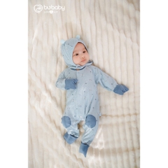 (0-3M) Body dài tay cài giữa Gami BBB210206 Bu baby cho bé sơ sinh - BU Baby sơ sinh