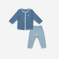 (0-9M) Bộ dài tay cài giữa BBB1102IN Bambus Iconic 2 cho bé sơ sinh  | Quần áo BuBaby sơ sinh