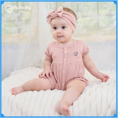 (1M-12M) Bộ đồ liền thân ngắn tay cài giữa Siro BSR230201 BSR230202 -  Bu baby sơ sinh - Bu baby cho bé Quần áo BU Baby