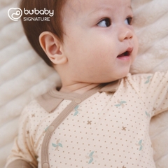(0-3M) BU Baby sơ sinh - BBB1108PP Bộ dài tay cài chéo cổ Peter Pan Gami cho bé sơ sinh