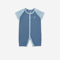 (1-3M-Hồng) Body ngắn tay cài giữa Bambus Iconic cho bé Bu baby sơ sinh - Bambus BBB2302IN