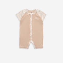 (1-3M-Hồng) Body ngắn tay cài giữa Bambus Iconic cho bé Bu baby sơ sinh - Bambus BBB2302IN