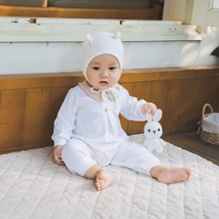 (1M-12M) Body dài tay cổ Peterpan cho bé sợi tre BU Bambus BBB2103FF Bubaby bé trai – Bubaby bé gái – Quần áo Bubaby
