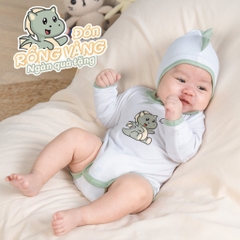 Bodychip dài tay cài vai kèm mũ Little Dragon NEW  Bubaby - BSR2101KM