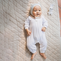 (1M-12M) Body dài tay cổ Peterpan cho bé sợi tre BU Bambus BBB2103FF Bubaby bé trai – Bubaby bé gái – Quần áo Bubaby