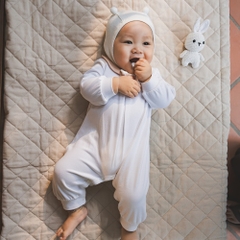 (1M-12M) Body dài tay cổ Peterpan cho bé sợi tre BU Bambus BBB2103FF Bubaby bé trai – Bubaby bé gái – Quần áo Bubaby