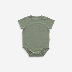 (0M - 12M) Bodychip ngắn tay cài vai Muda cho bé sơ sinh  - Kyomi BBC2301MD | BuBaby sơ sinh