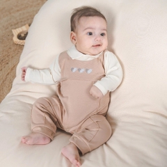 (0-3M) BU Baby sơ sinh - BBB1108PP Bộ dài tay cài chéo cổ Peter Pan Gami cho bé sơ sinh