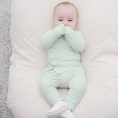 (0-3M) Set 2 áo dài tay cài chéo cho bé sơ sinh - Bu baby sơ sinh Quần áo BuBaby Siro BSR310801