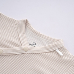 (0-3M) Set 2 áo dài tay cài chéo cho bé sơ sinh - Bu baby sơ sinh Quần áo BuBaby Siro BSR310801