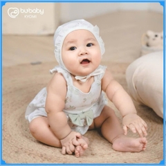 (1-12M) Bộ đồ liền thân yếm bé gái BCT203100 Mimo cho bé - Quần áo BU Baby chính hãng - Bubaby sơ sinh