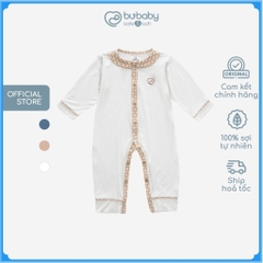 (0-3M) Bộ đồ liền thân dài tay cài giữa Bambus Iconic 2 cho bé sơ sinh - Bambus BBB2102IN | Quần áo BuBaby