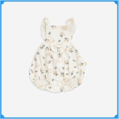 (1-12M) Bộ đồ liền thân yếm bé gái BCT203100 Mimo cho bé - Quần áo BU Baby chính hãng - Bubaby sơ sinh