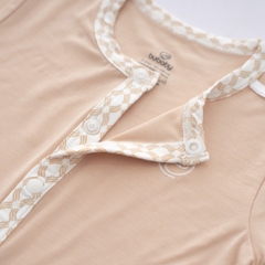 (0-12M) Bộ quần áo ngắn tay cài giữa Bambus Iconic 2 - Bu baby sơ sinh - Quần áo BuBaby Bambus BBB1302IN