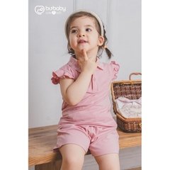 (1Y-5Y) Bộ quần áo bèo tay cổ Polo Ponie cho bé gái - Bu baby bé gái Ponie BPN130309