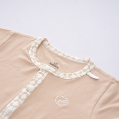 (0-12M) Bộ quần áo ngắn tay cài giữa Bambus Iconic 2 - Bu baby sơ sinh - Quần áo BuBaby Bambus BBB1302IN