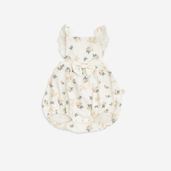 (1-12M) Bộ đồ liền thân yếm bé gái BCT203100 Mimo cho bé - Quần áo BU Baby chính hãng - Bubaby sơ sinh